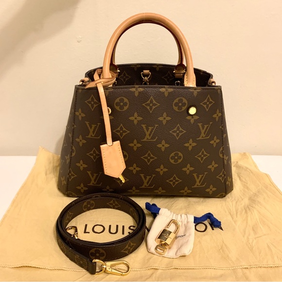 Authentic Louis Vuitton Montaigne BB hand bag purse *please read* - Picture 1 of 9